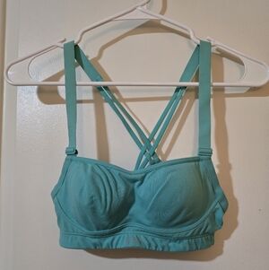 Victoria's Secret VSX Strappy Racerback Sports Bra - Teal - 32A